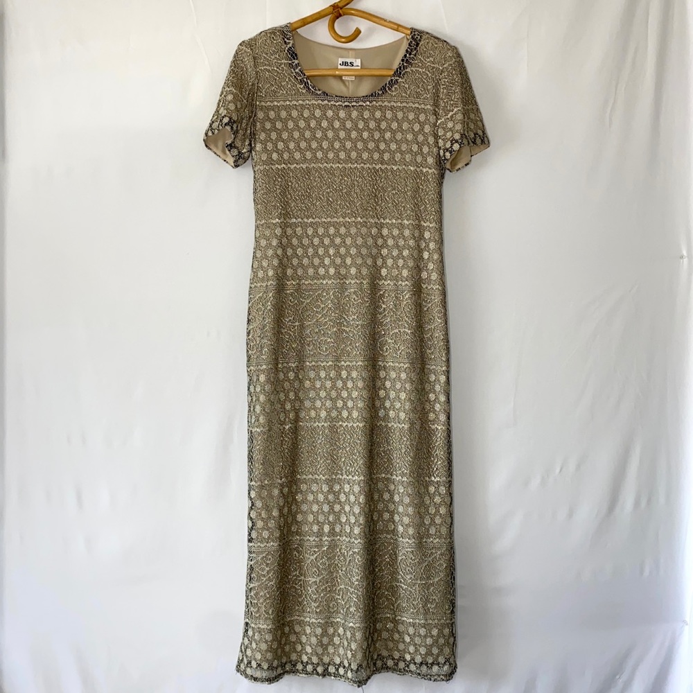 J.B.S. Short Sleeve Gold Dress